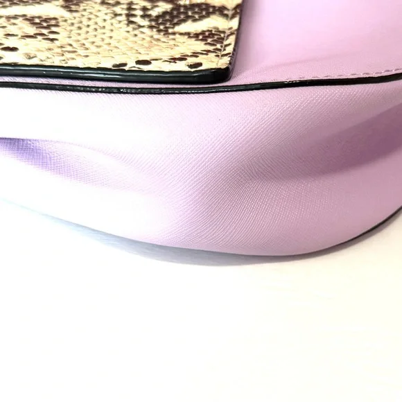 Kate Spade Purple and Cream Crossbody Bag with Snake Print Design - Picture 3 of 7